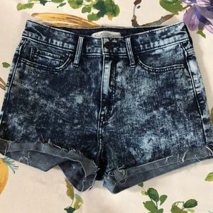 Abercrombie & Fitch acid washed shorts